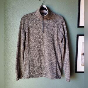 Eddie Bauer Men's Charcoal Zip-Up Sweater